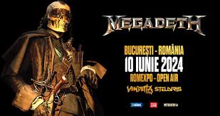 Megadeth performs at Romexpo in June 2024
